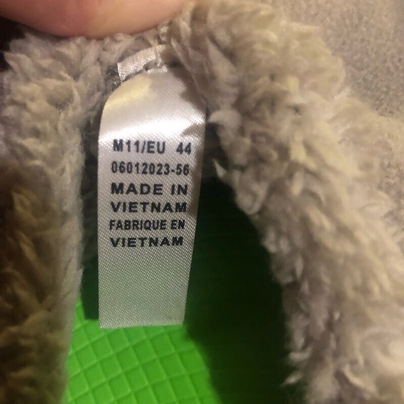 Oofos Oocoozie Mule Men\'s Comfort Recovery Slip On Shoes Gray  Sherpa Sz 11 main image 4